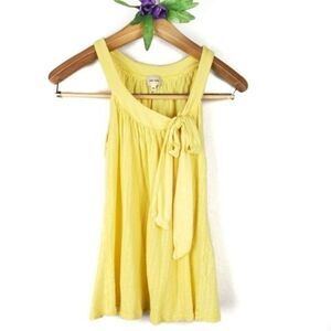 Ella Moss halter tank top yellow size XS